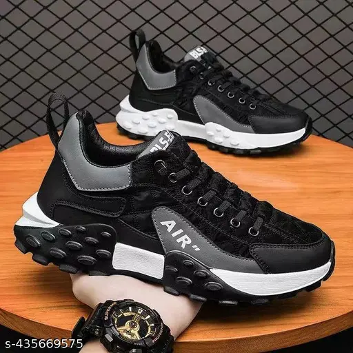 Black sports shoes For Men. 