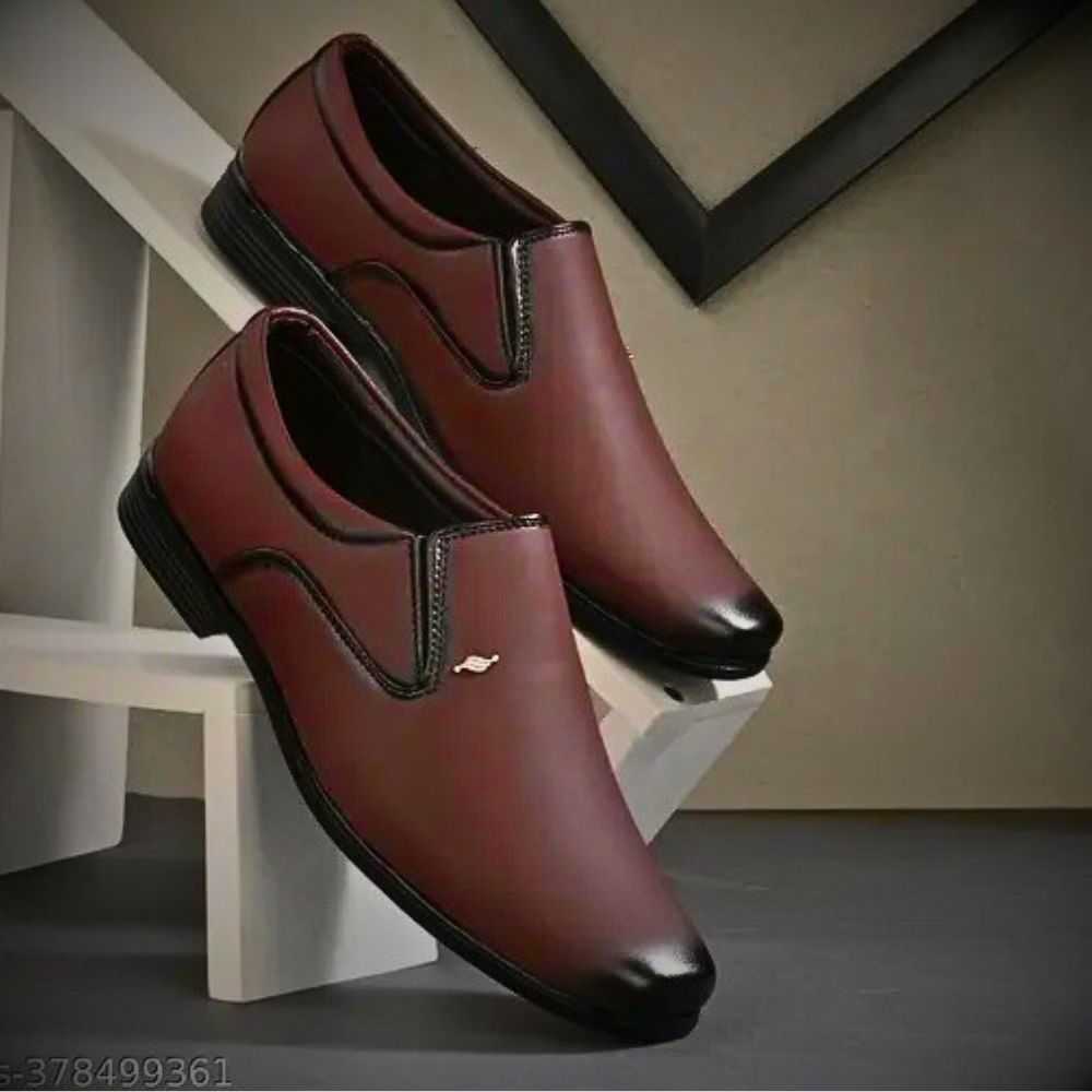 brown formal shoes
