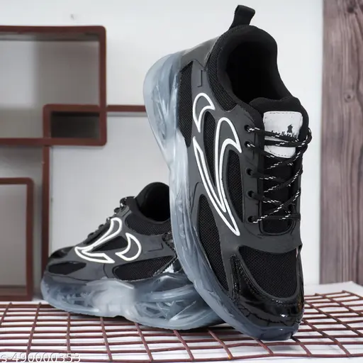 Black Sports Shoes For Men