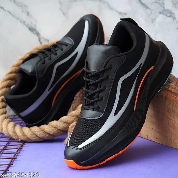 Black Sports Shoes For Men